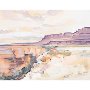 Laurie Anne Art - Marble Canyon Horizontal Canvas Print