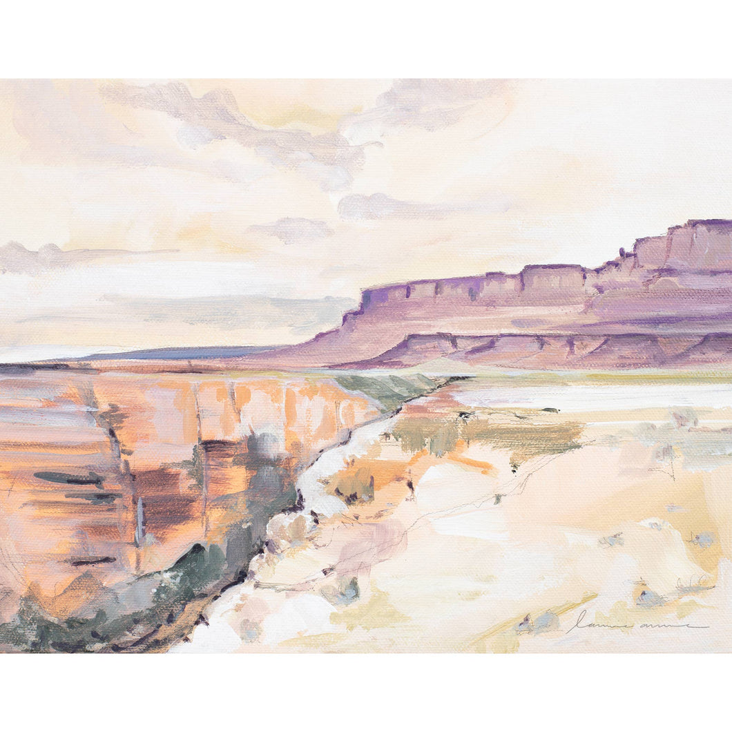 Laurie Anne Art - Marble Canyon Horizontal Canvas Print