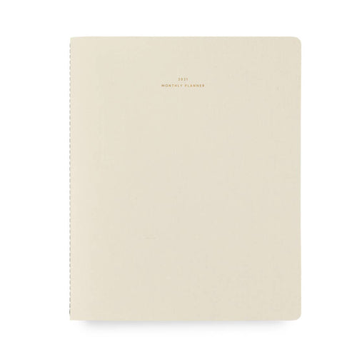 2021 Monthly Planner - Natural Linen