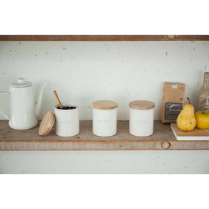 Yamazaki Home - White Sugar Tosca Ceramic Canister